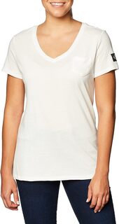 Женская укороченная футболка с логотипом с короткими рукавами Calvin Klein, цвет Off White