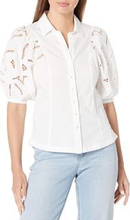 Рубашка с рукавами с люверсами для миниатюрных размеров NIC+ZOE, цвет Paper White