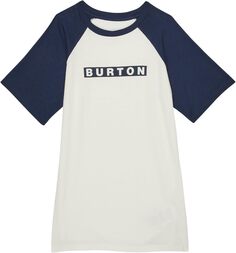 Футболка Vault с короткими рукавами (маленькие дети/большие дети) Burton, цвет Stout White/Dress Blue