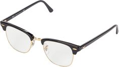Солнцезащитные очки RB3016 Clubmaster Sunglasses Ray-Ban, цвет Shiny Black Frame/Green Lens