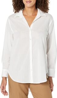 Хлопковая рубашка-бойфренд NIC+ZOE, цвет Paper White