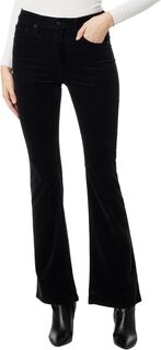 Брюки Farrah High-Waisted Boot AG Jeans, цвет Sulfur Black