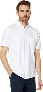 Трикотажная рубашка Seasons с короткими рукавами Faherty, белый