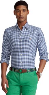 Классическая оксфордская рубашка Polo Ralph Lauren, цвет Blue/White Gingham