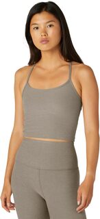 Укороченная майка Spacedye Slim Racerback Beyond Yoga, цвет Birch Heather