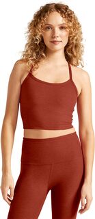 Укороченная майка Spacedye Slim Racerback Beyond Yoga, цвет Red Sand Heather