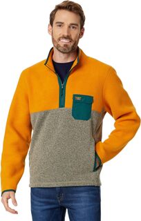 Куртка Sweater Fleece Sherpa Hybrid Pullover L.L.Bean, цвет Rustic Copper/Eucalyptus L.L.Bean®