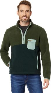 Куртка Sweater Fleece Sherpa Hybrid Pullover L.L.Bean, цвет Forest Shade/Dark Hunter L.L.Bean®