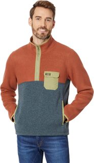 Куртка Sweater Fleece Sherpa Hybrid Pullover L.L.Bean, цвет Warm Umber/Rangeley Blue L.L.Bean®
