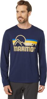 Прибрежная футболка с длинным рукавом Marmot, цвет Arctic Navy