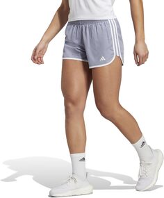 Шорты для бега Marathon 20 adidas, цвет Silver Violet/White