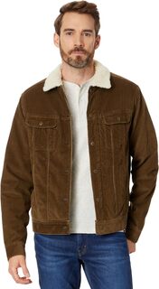 Куртка High Pile Fleece Timberline Corduroy Trucker Faherty, цвет Buckeye Brown