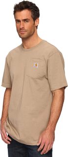 Свободная тяжелая футболка с карманами и короткими рукавами Carhartt, цвет Desert