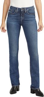 Джинсы Suki Mid-Rise Slim Bootcut Jeans L93616EAE333 Silver Jeans Co., цвет Indigo
