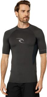 Футболка Waves S/S Peformance Fit UV Rip Curl, цвет Black Marle