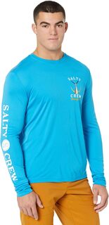 Солнечная рубашка с длинными рукавами и хвостом Salty Crew, синий