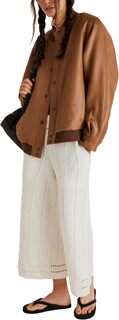 Куртка Wild Rose Suede Bomber Free People, цвет Chestnut Combo