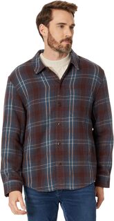 Куртка Oversized Easy Long-Sleeve Shirt in Plaid Madewell, цвет Chocolate Raisin