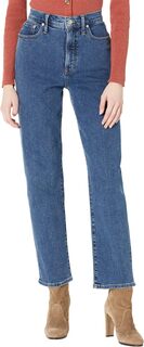 Джинсы Cozy Mid-Rise Perfect Vintage Straight Jeans in Bright Indigo Wash Madewell, цвет Bright Indigo Wash