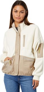 Куртка (Re)sourced Sherpa Snap-Front Jacket Madewell, цвет Color-Block Antique Cream