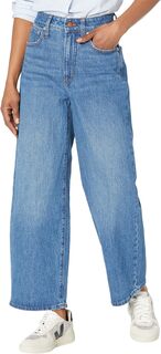 Джинсы Curvy Perfect Vintage Wide Leg Crop Jeans with Raw Hem in Cresslow Wash Madewell, цвет Cresslow Wash