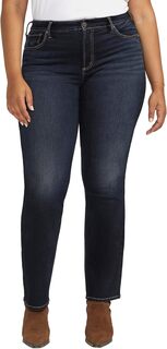 Джинсы Plus Size Avery High-Rise Slim Bootcut Jeans W94627EDB484 Silver Jeans Co., цвет Indigo