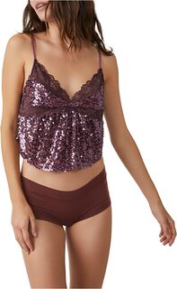 Майка Right Rhythm Sequin Cami Free People, цвет Wine Combo