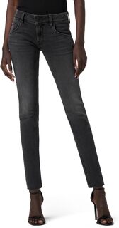 Джинсы Collin Mid-Rise Skinny Ankle in Washed Black Hudson Jeans, цвет Washed Black