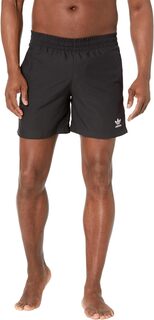 Однотонные шорты для плавания adidas, цвет Black/White