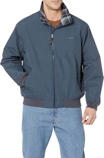 Куртка Warm-Up Jacket Flannel Lined Regular L.L.Bean, цвет Carbon Navy L.L.Bean®