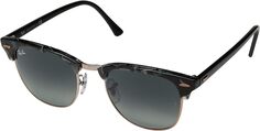 Солнцезащитные очки RB3016 Clubmaster Gradient Sunglasses Ray-Ban, цвет Spotted Grey/Green/Grey Gradient