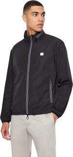 Куртка Zipper Reflective Logo Jacket Armani Exchange, черный