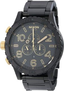 Часы 51-30 Chrono Nixon, цвет Matte Black/Gold