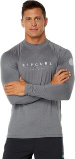 УФ-футболка свободного кроя Shockwaves с длинными рукавами Rip Curl, цвет Grey Marle