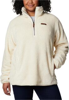 Куртка Plus Size Fire Side Sherpa 1/4 Zip Columbia, цвет Chalk