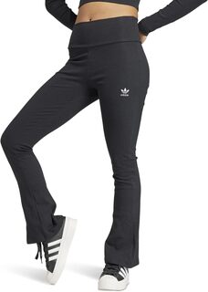 Расклешенные брюки в рубчик Essentials adidas, черный
