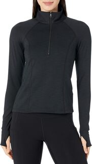 Куртка Heather Rib Take A Hike Zip Pullover Beyond Yoga, цвет Black Heather