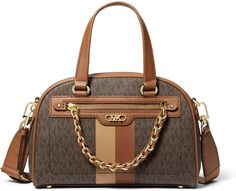 Маленькая сумка для боулинга Williamsburg MICHAEL Michael Kors, цвет Brown/Luggage