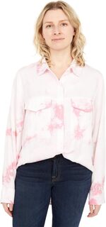 Рубашка бойфренда Sanctuary, цвет Pink Sherbert Tie-Dye