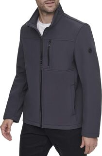 Куртка Men&apos;s Water Resistant Soft Shell Open Bottom Jacket (Standard and Big &amp; Tall) Calvin Klein, цвет Iron