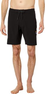 Однотонные комплекты шорт для плавания 18,5 дюймов VISSLA, черный