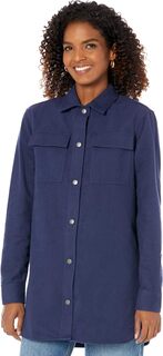 Рубашка из замши Signature с застежкой спереди L.L.Bean, цвет Darkest Navy L.L.Bean®