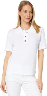 Рубашка-поло Scallop Edge Polo Tommy Hilfiger, ярко-белый