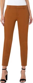 Узкие брюки Kelsey из суперэластичного трикотажа с понте Liverpool Los Angeles, цвет Walnut Brown