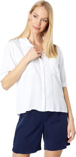 Укороченная рубашка из тенселя с рукавом 1/2 Mod-o-doc, белый