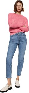 Джинсы Newmom Jeans MANGO, цвет Mid Denim