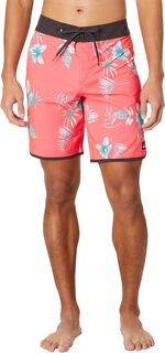 Шорты для плавания Surfsilk с фестонами 19 дюймов Quiksilver, цвет Fiery Coral