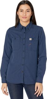 Огнестойкая рубашка свободного кроя с длинными рукавами Force Carhartt, темно-синий