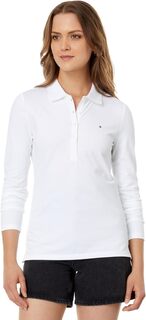 Рубашка-поло Long Sleeve Solid Polo Tommy Hilfiger, ярко-белый