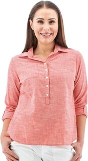 Рубашка-поло Devon Top Aventura Clothing, цвет Spiced Coral